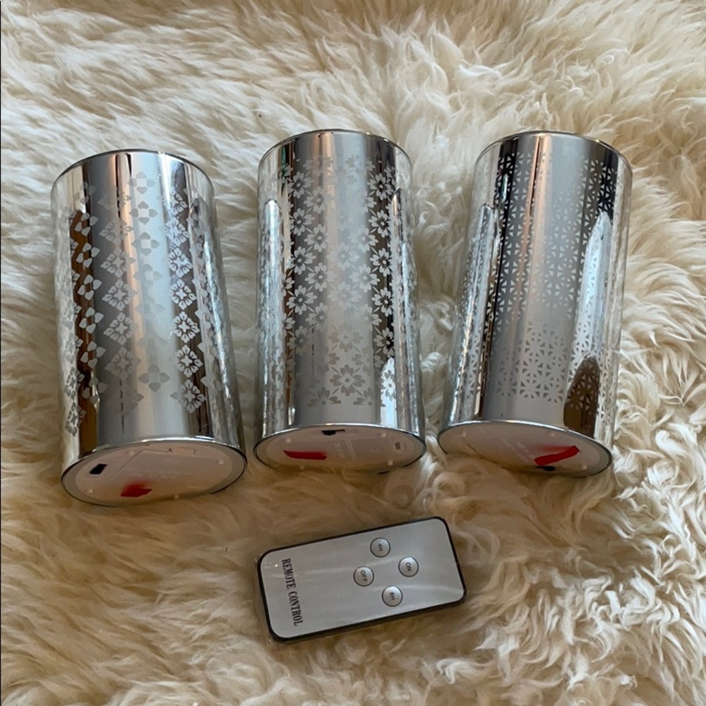 Winter Lane Illuminated Candles